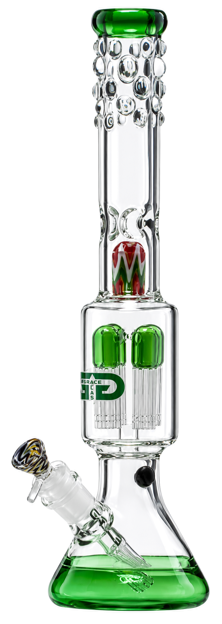 Crown Tree Perc Beaker in Emerald
