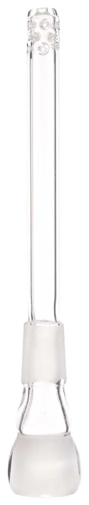 Slitted Diffuser Chillum, 14 cm in Clear