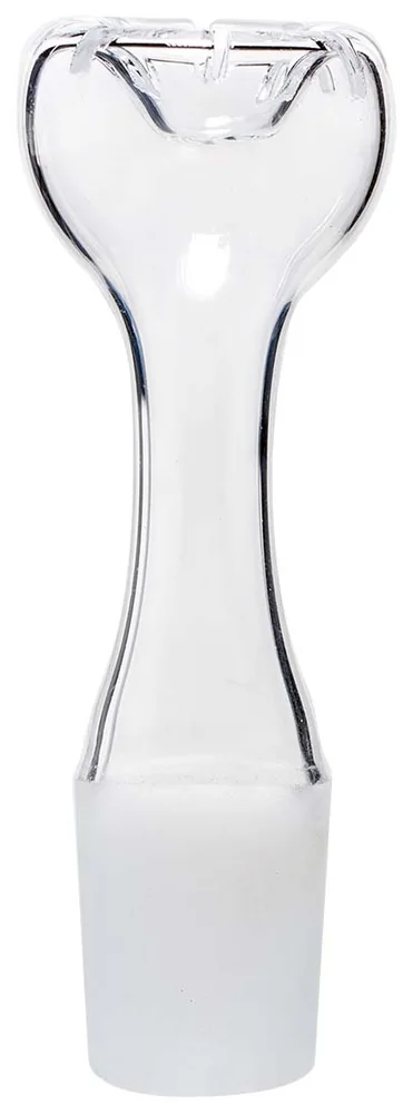Domeless Quartz Nail with Slits, 18.8 mm in Clear