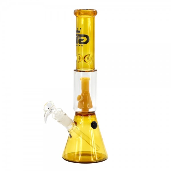 Grace Glass | Beaker Perc (Yellow) - H:35cm - Ø:45mm - SG:18.8mm